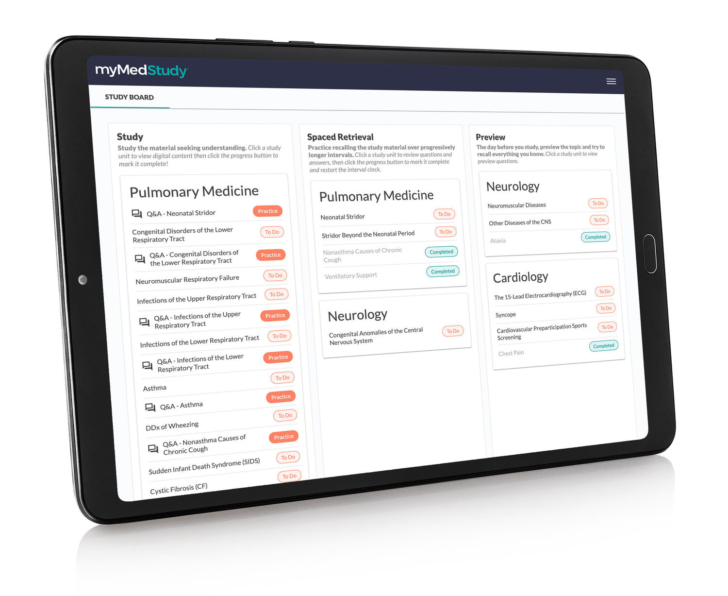 personal trainer dashboard on tablet