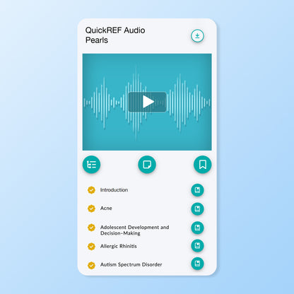 QuickREF for 2025 MOCA-Peds Learning Objectives