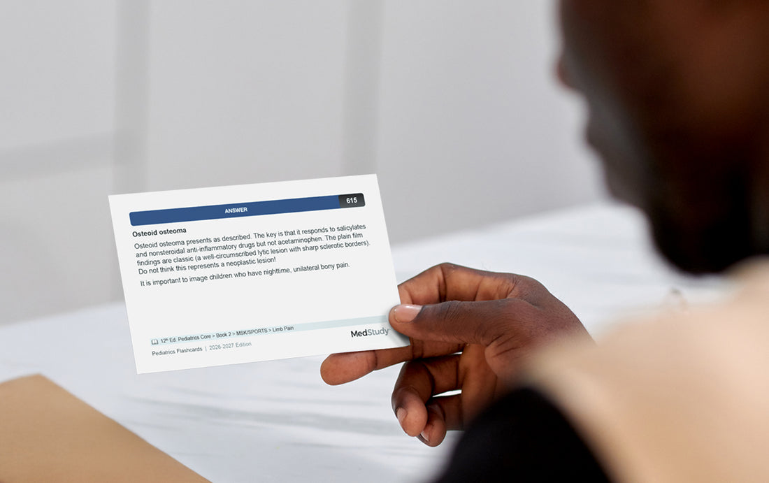2026-2027 Pediatrics Flashcards – MedStudy
