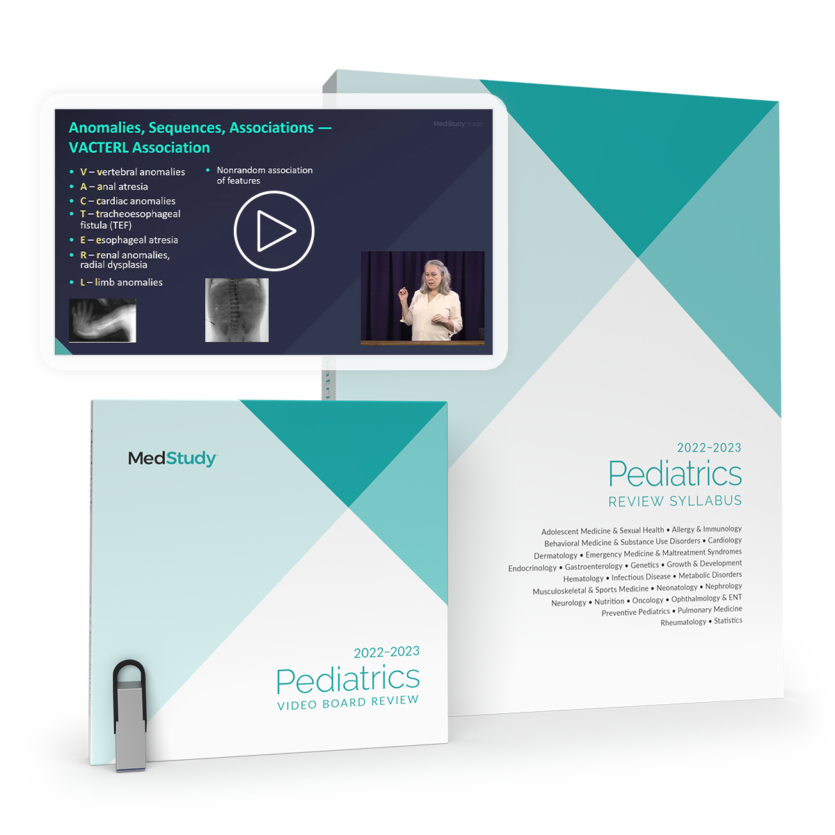 pediatrics video board review with usb version and the printed syllabus